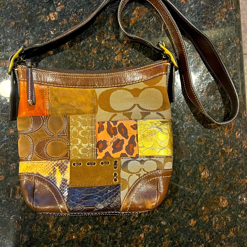 Coach bag with adjustable straps